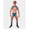 Barcode Berlin Chaussettes Gym Socks Noir-Bleu fluo
